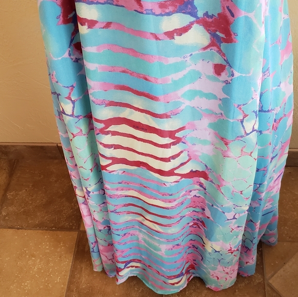 Womans Long Summer Dress - Picture 3 of 9